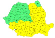 Cod galben de precipitații însemnate cantitativ în Dobrogea, în perioada 27 – 30 martie 2026
