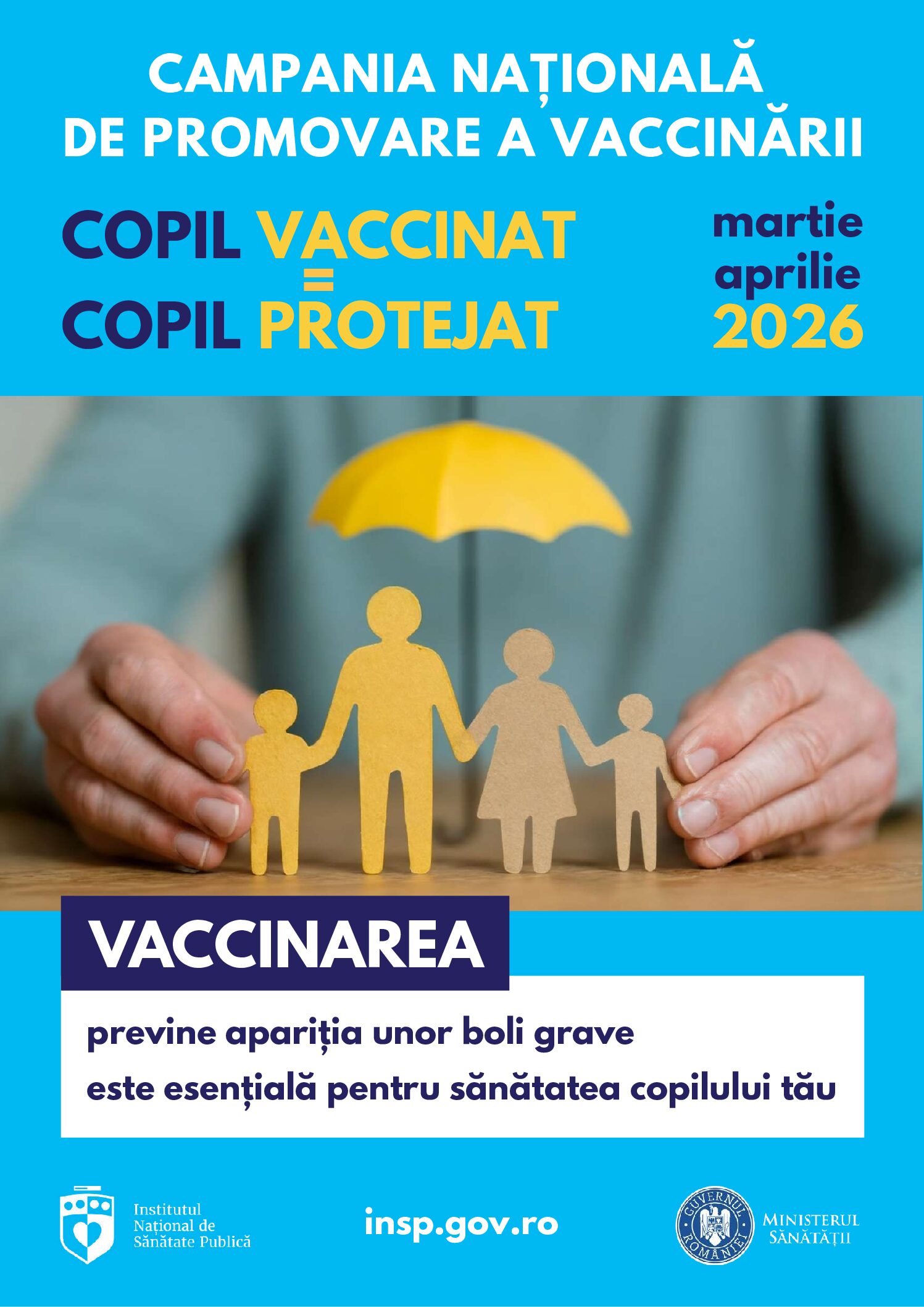 DSP Constanța: „Copil vaccinat=copil protejat”, campanie națională de promovare a vaccinării