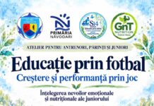 „Educație prin fotbal – Creștere și performanță prin joc”, atelier dedicat dezvoltării armonioase a micilor fotbaliști, la Năvodari